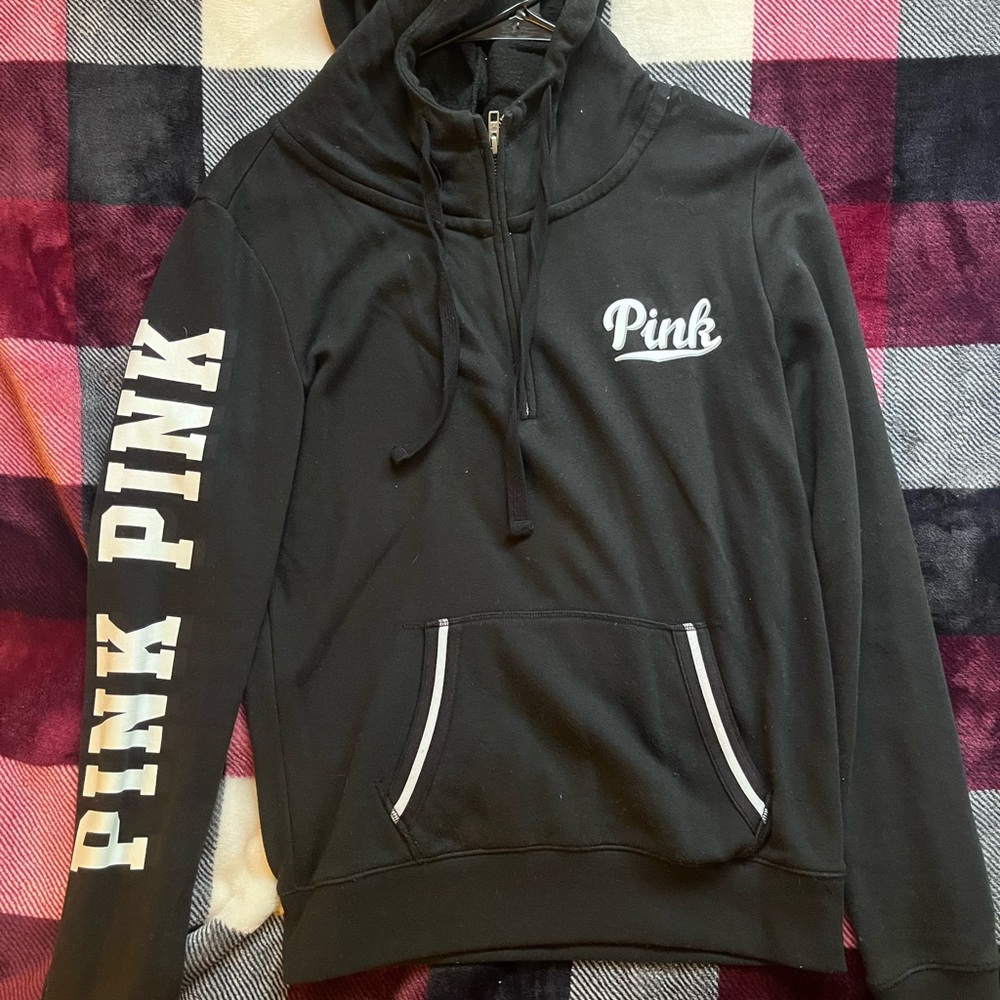 PINK Victoria secret quarter zip hoodie